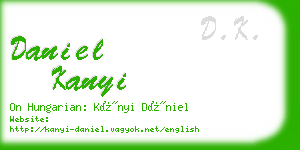 daniel kanyi business card